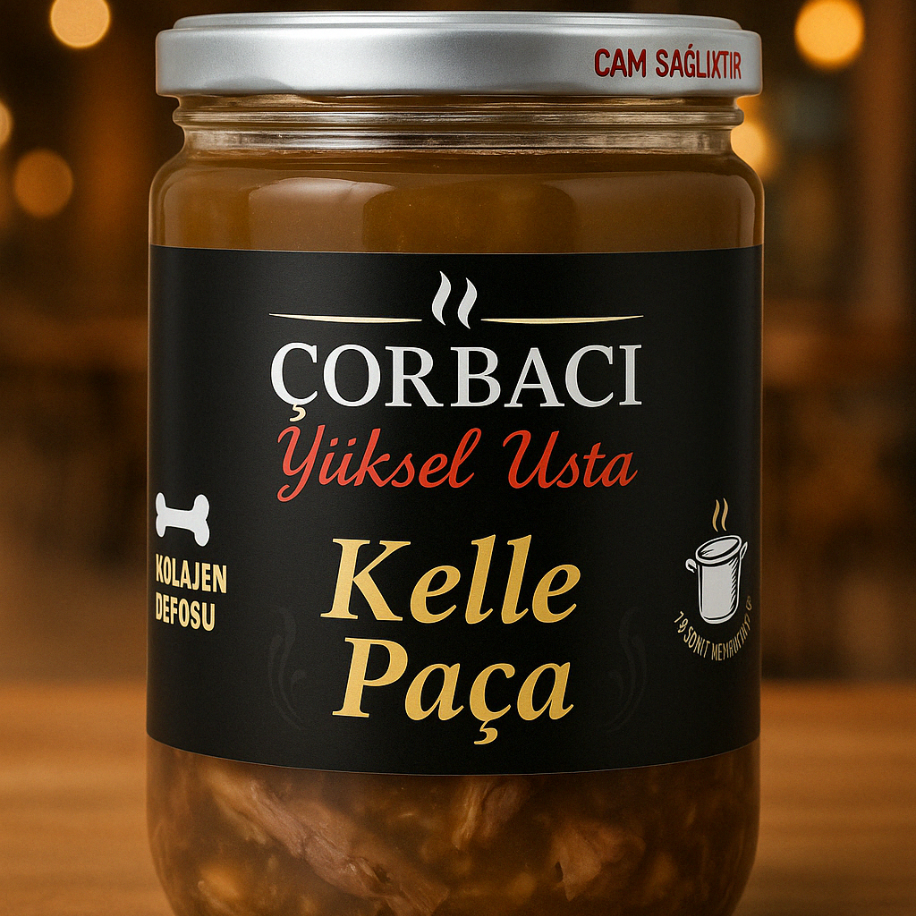 Çorbacı Yüksel Usta kelle paça çorba cam kavanoz